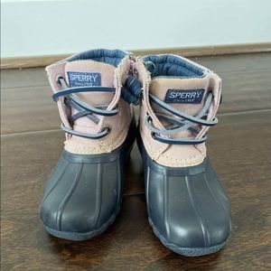 Toddler Sperry Saltwater Duck Boots Size 6
